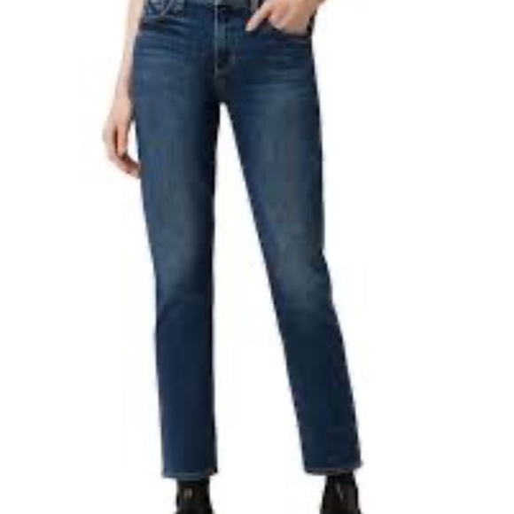 NWT - Joe’s Jeans High Rise Straight Ankle Blue Denim Women's W27 L28 - Picture 2 of 10